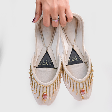 Embellished Velvet Khussa – Handmade Elegance for Every Occasion For Women